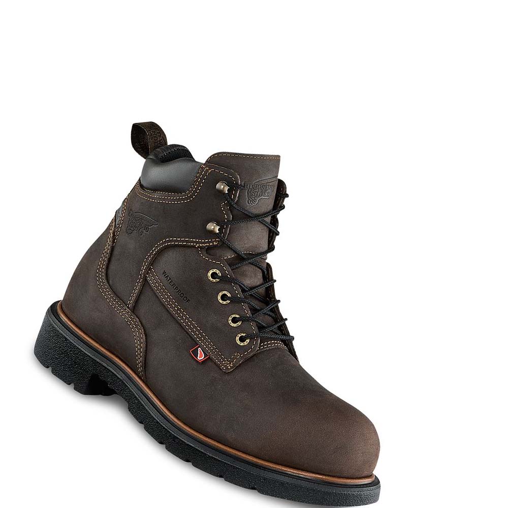 Red Wing DynaForce® 6-inch Insulated, Safety Toe Men\'s Waterproof Boots Coffee | ZA 374EBC